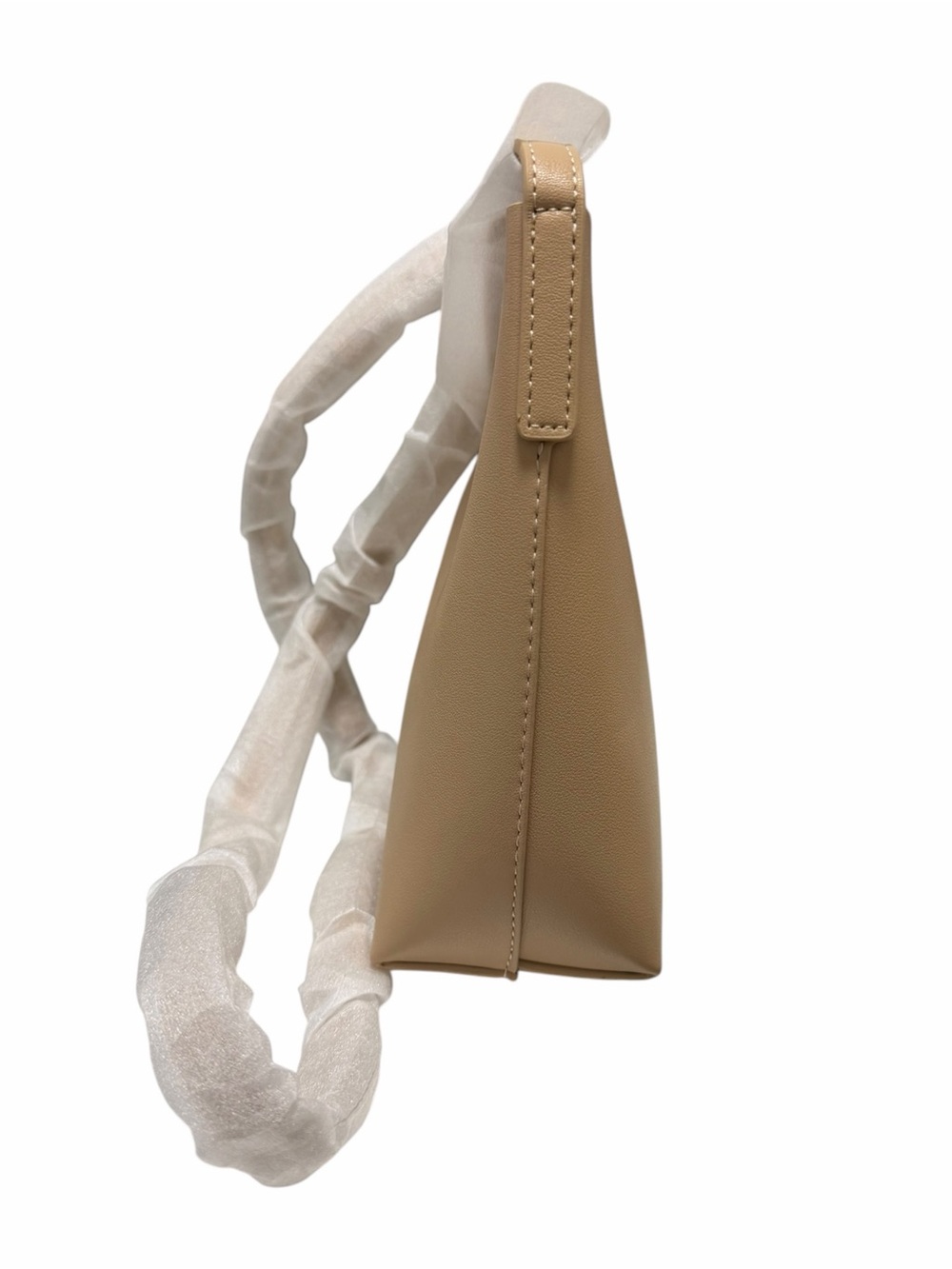 Samara Manmade Tan Faux Leather Handbag View 4